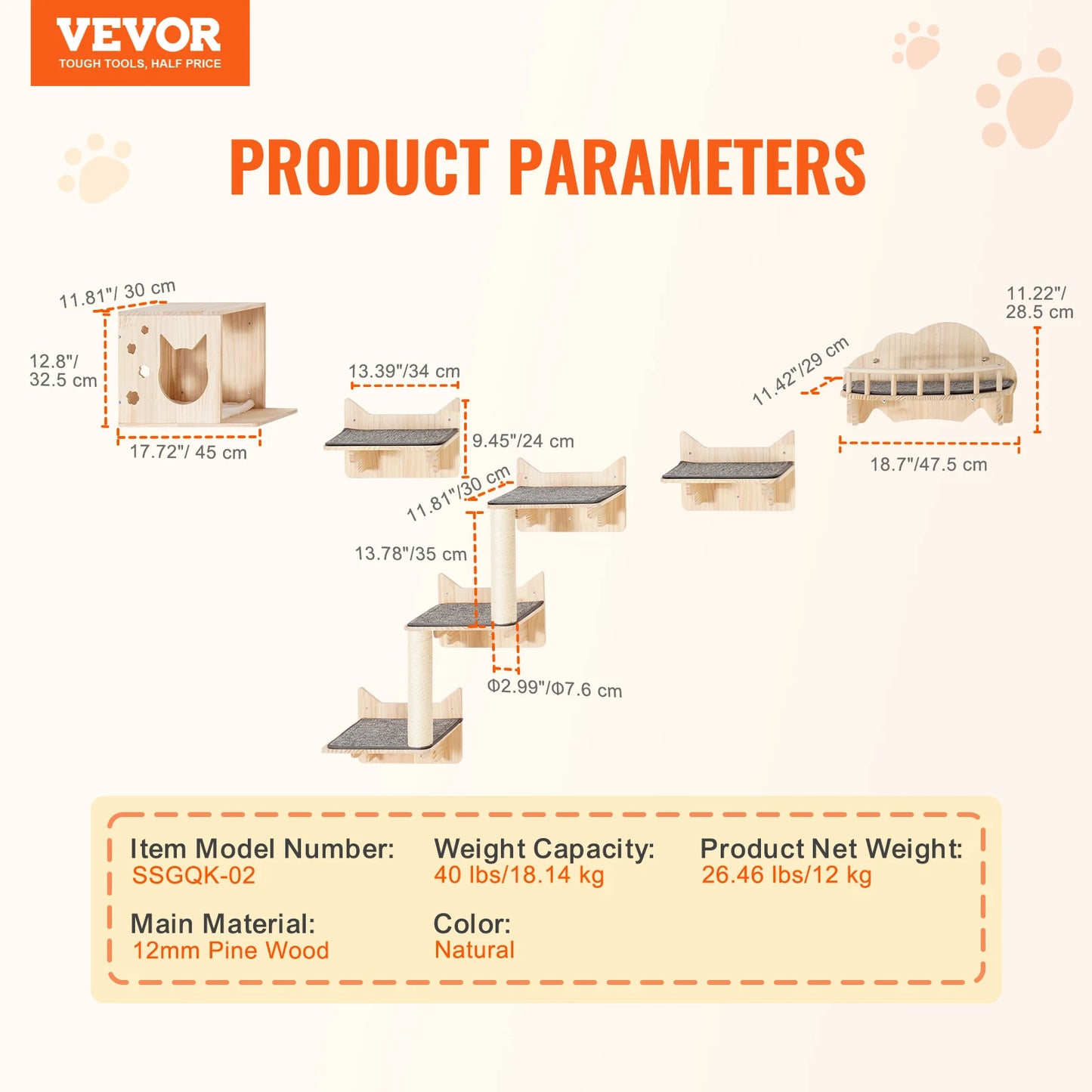 Wall Mounted Cat Shelves