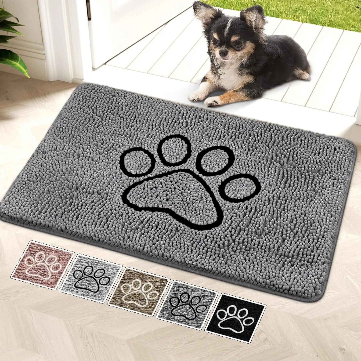 Super Absorbent Dog Door Mat, Moisture Control
