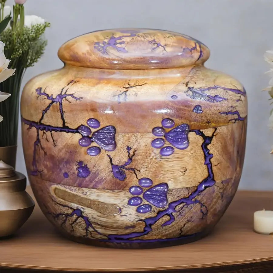 Wooden Urn for Pet Ashes