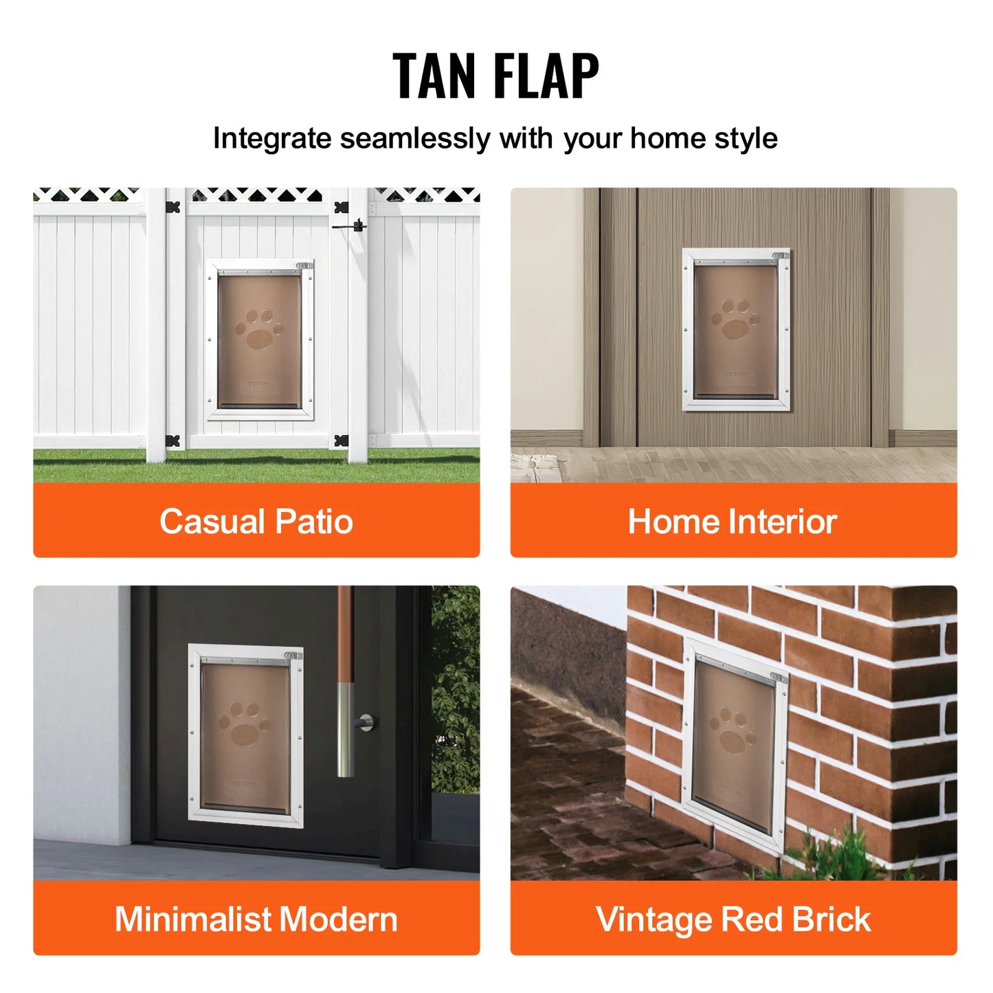 Pet Door Replacement Flap Compatible with Flap Pet Doors Magnetic Strip Weather-proof