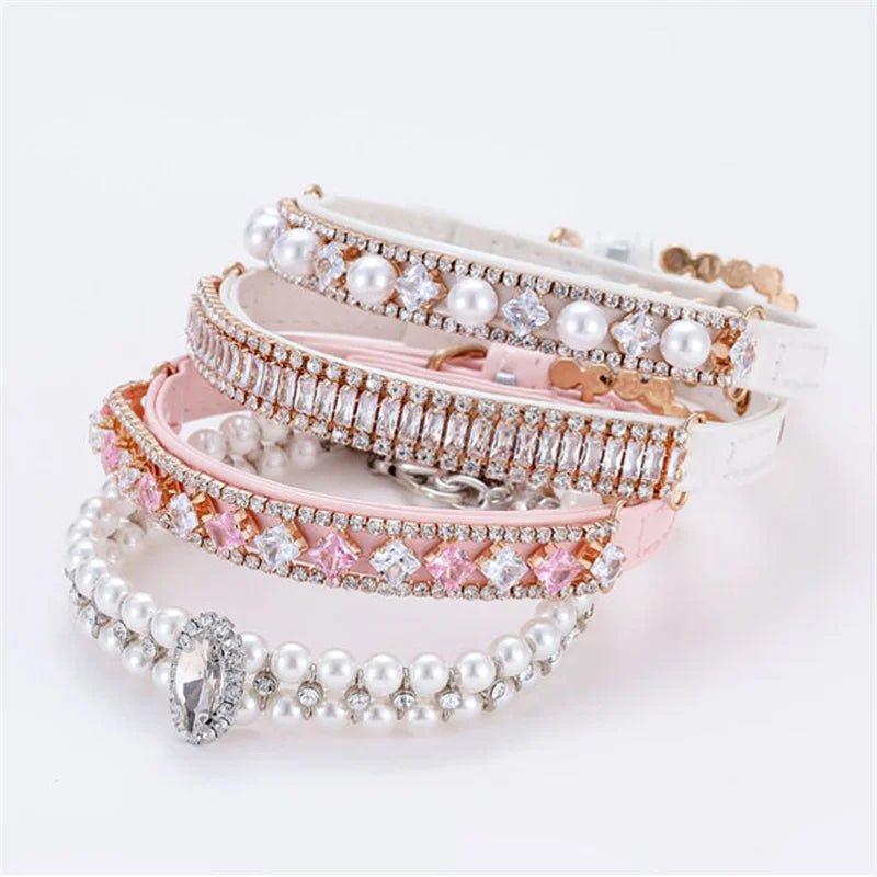 Fashion Cat Collar with Rhinestones
