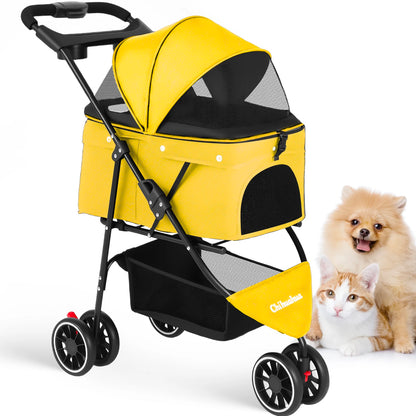 Pet Stroller For Small Puppy Dogs & Cats