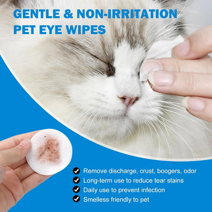200pcs Pet Eye Wet Wipes, Eyes Wipes For Dogs & Cats
