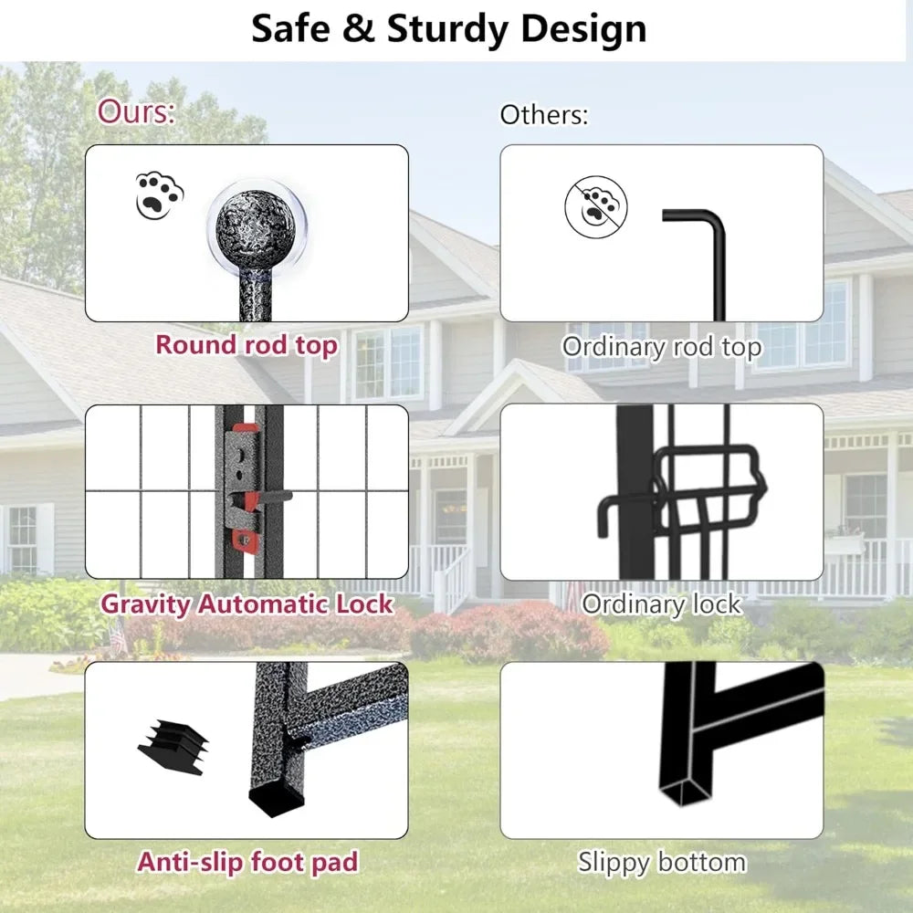 Dog Playpen 30 Panels Portable Pet Fence Outdoor