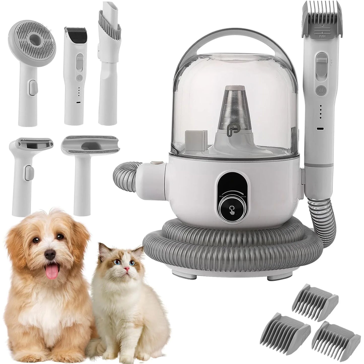Pet Grooming Kit with 2L Vacuum Suction