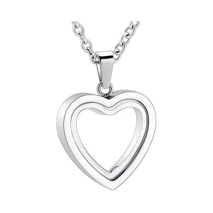 Glass Cremation Jewelry Necklace For Ashes Heart Memorial Lockets