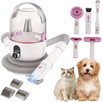 Pet Grooming Kit with 2L Vacuum Suction