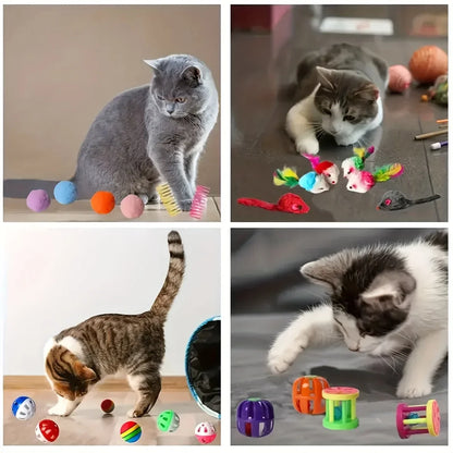 56pcs/28pcs/14pcs Cat Toys Mixed Pack