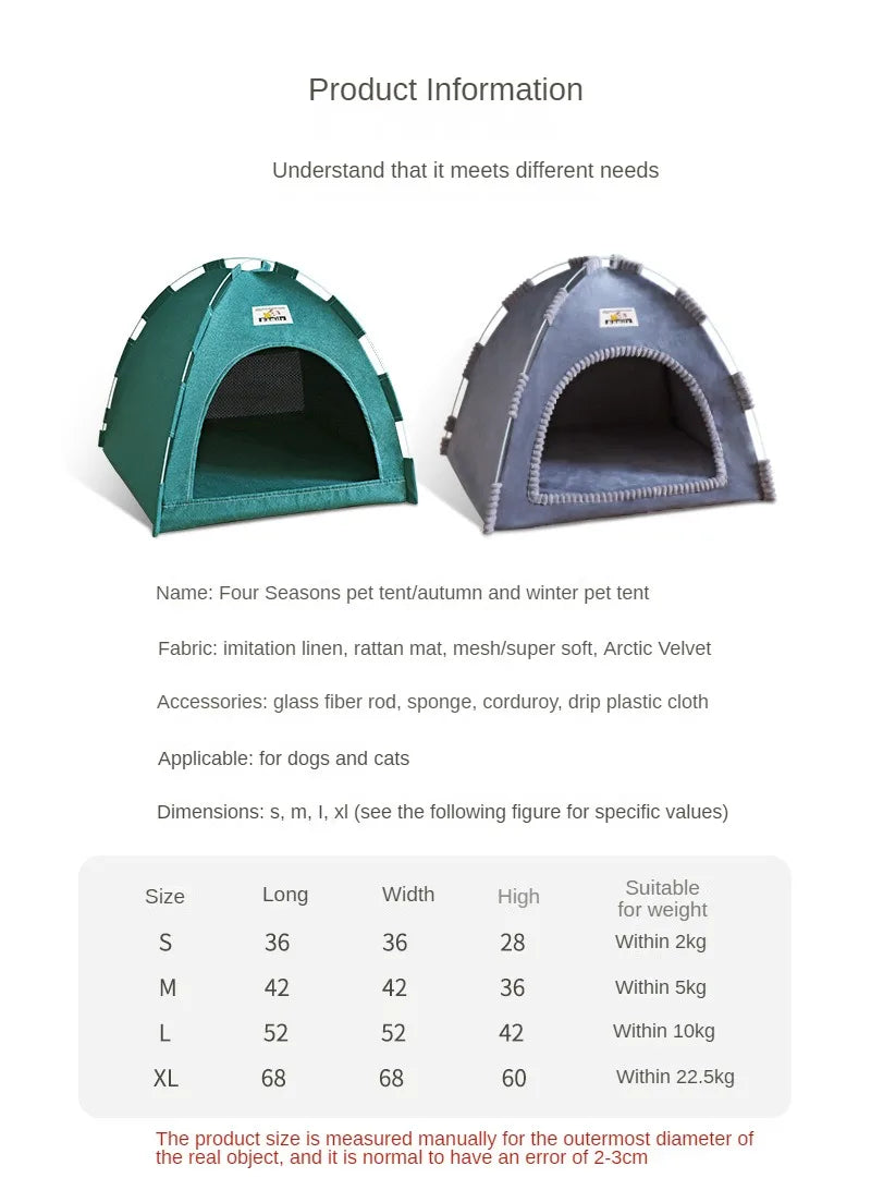 Foldable Pet House Pet Tent
