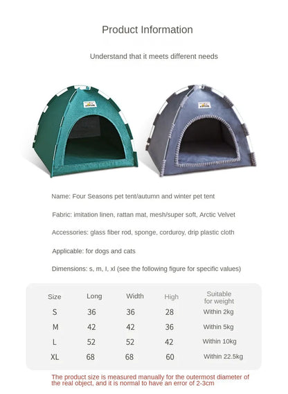 Foldable Pet House Pet Tent