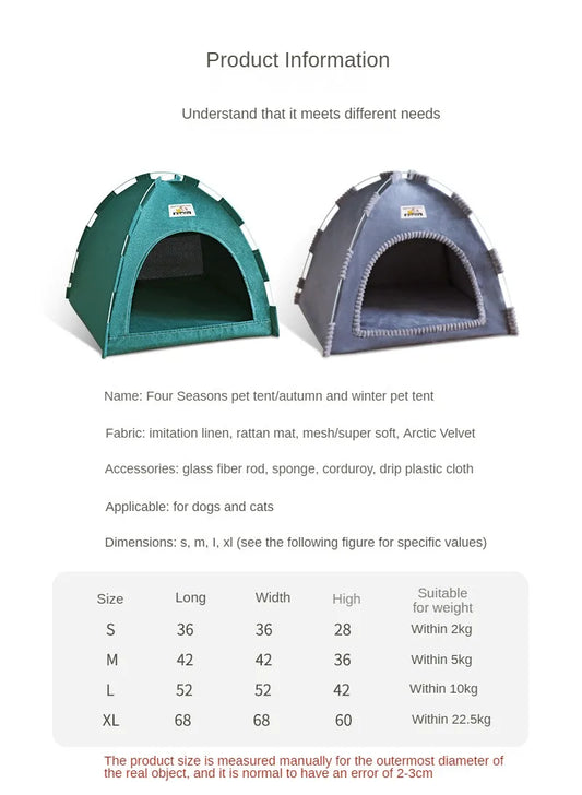 Foldable Pet House Pet Tent