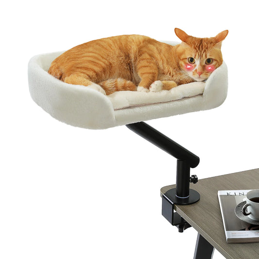 Cat Desk Bed, 360° Rotatable Bed Stand