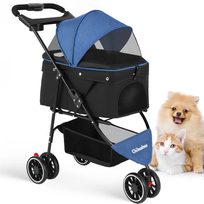 Pet Stroller For Small Puppy Dogs & Cats