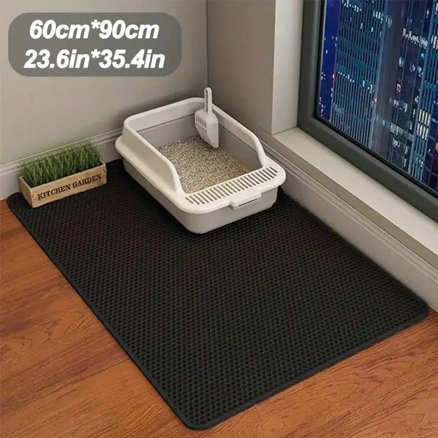 Extra-Large Double-Layer EVA Cat Litter Mat