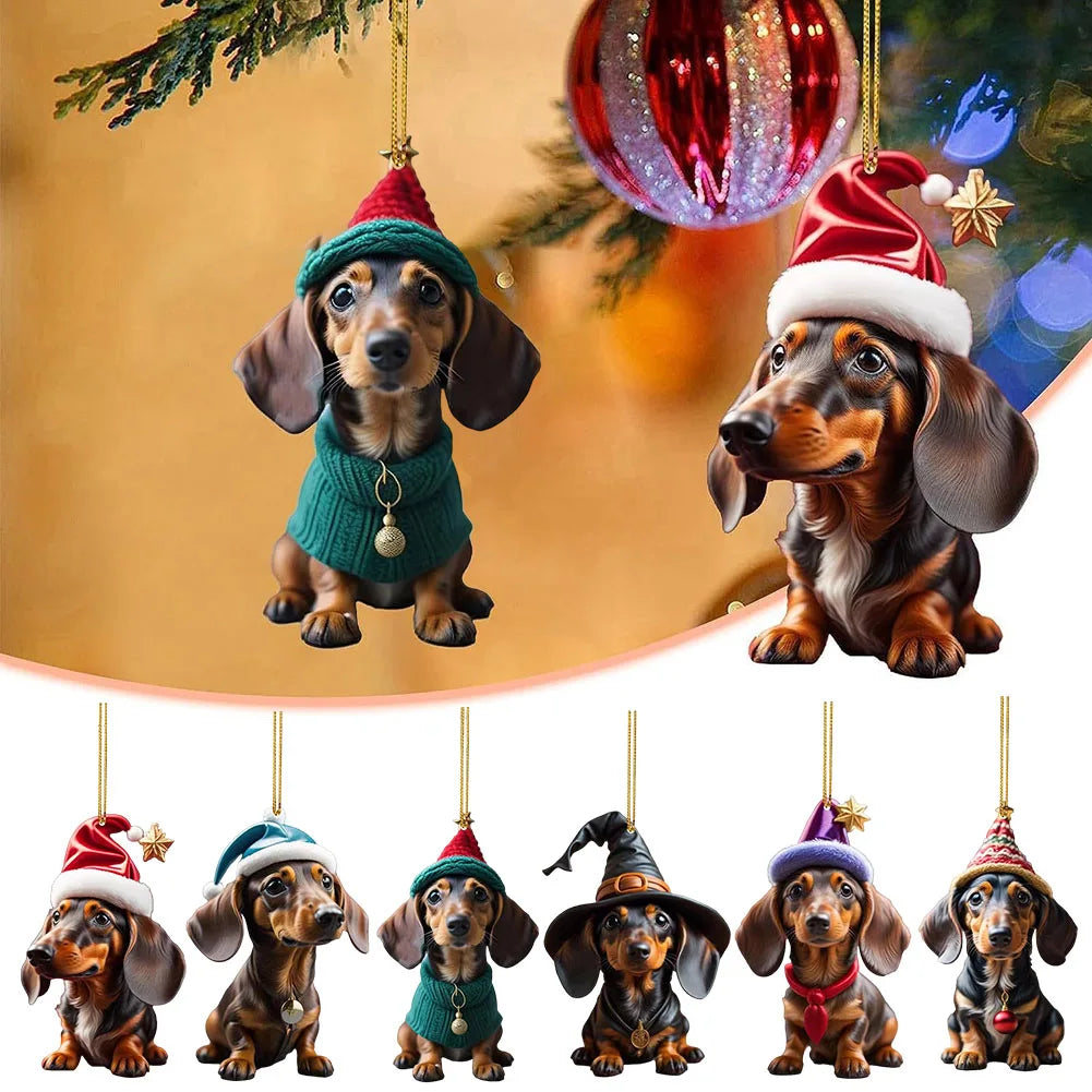 Christmas Dog Ornament