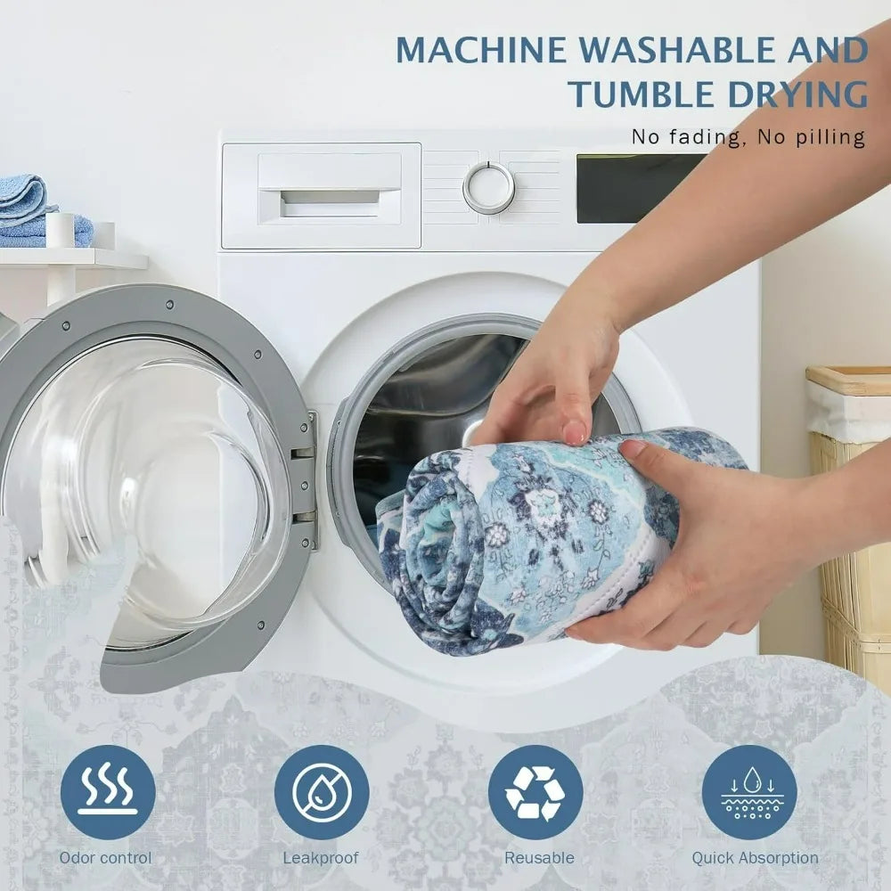 2 Pack Reusable Pee Pads for Dogs Non-Slip Grip