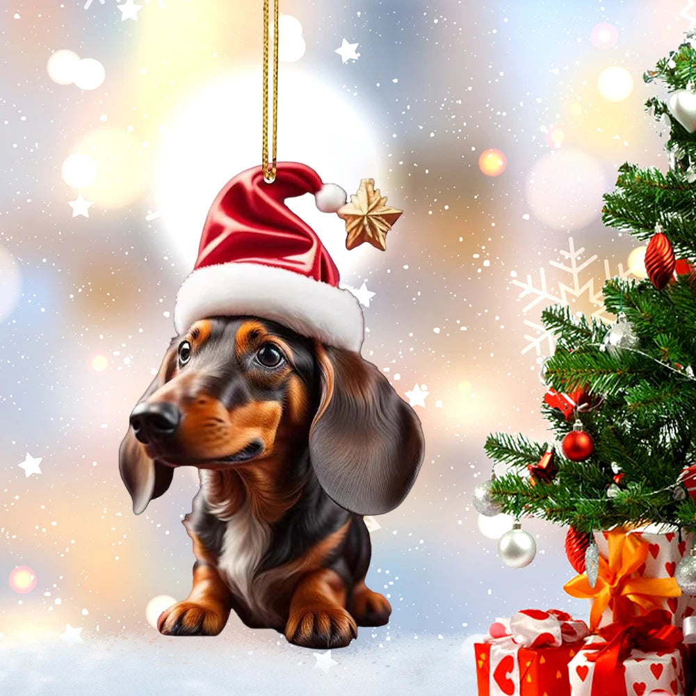 Christmas Dog Ornament