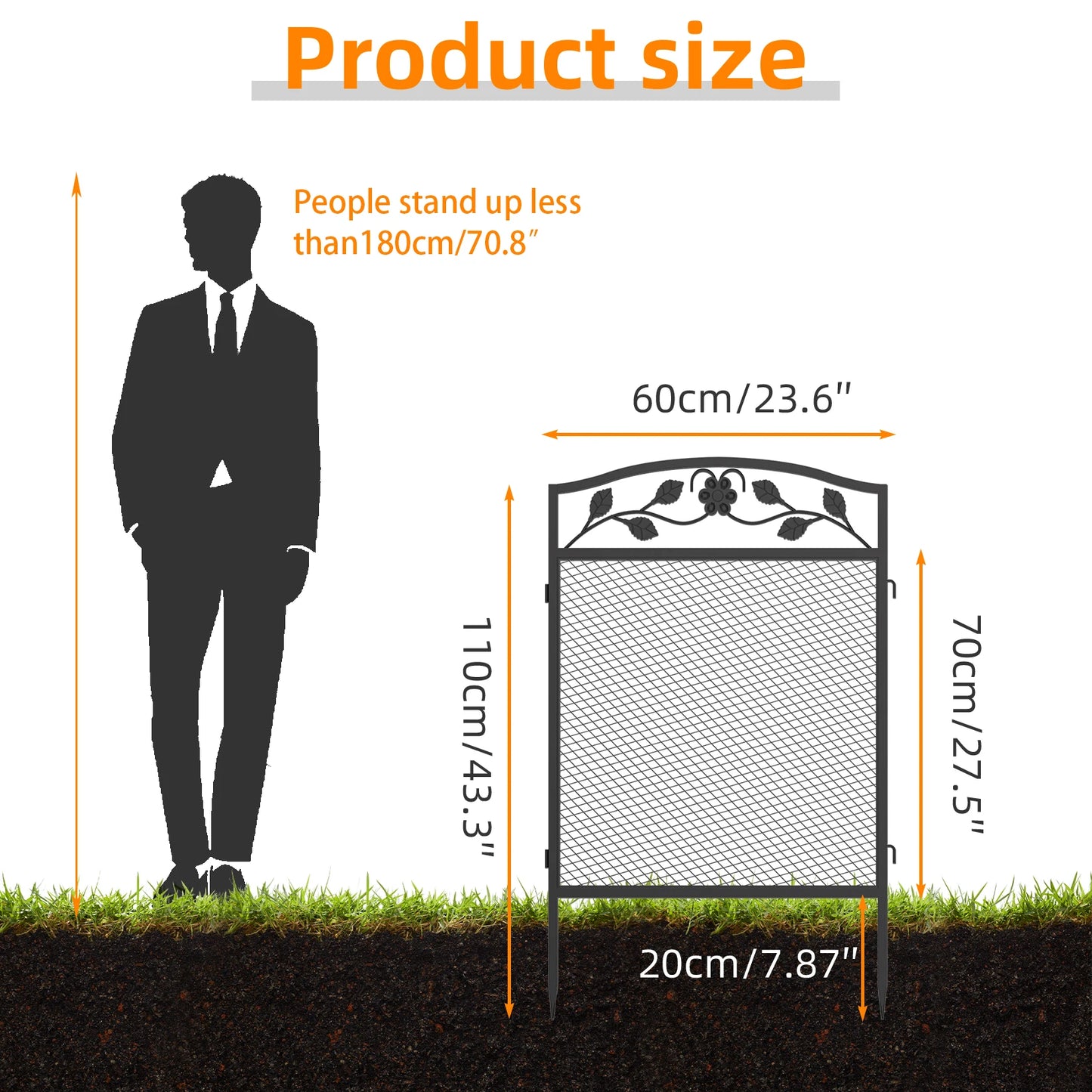 Metal Dog Playpen,  Edging Boarder, Safety Latch, 5 Panels