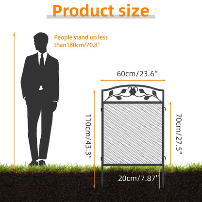 Metal Dog Playpen,  Edging Boarder, Safety Latch, 5 Panels