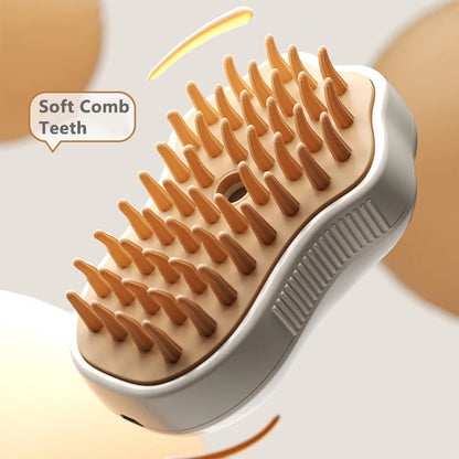 3 in 1 Steamy Pet Dog and Cat Steam Brush
