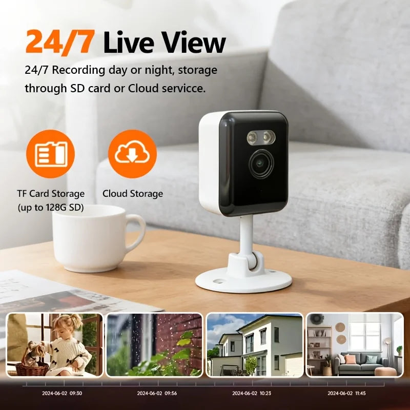 4PC Smart 1080p Wi-Fi Smart Home Security Camera 2MP,