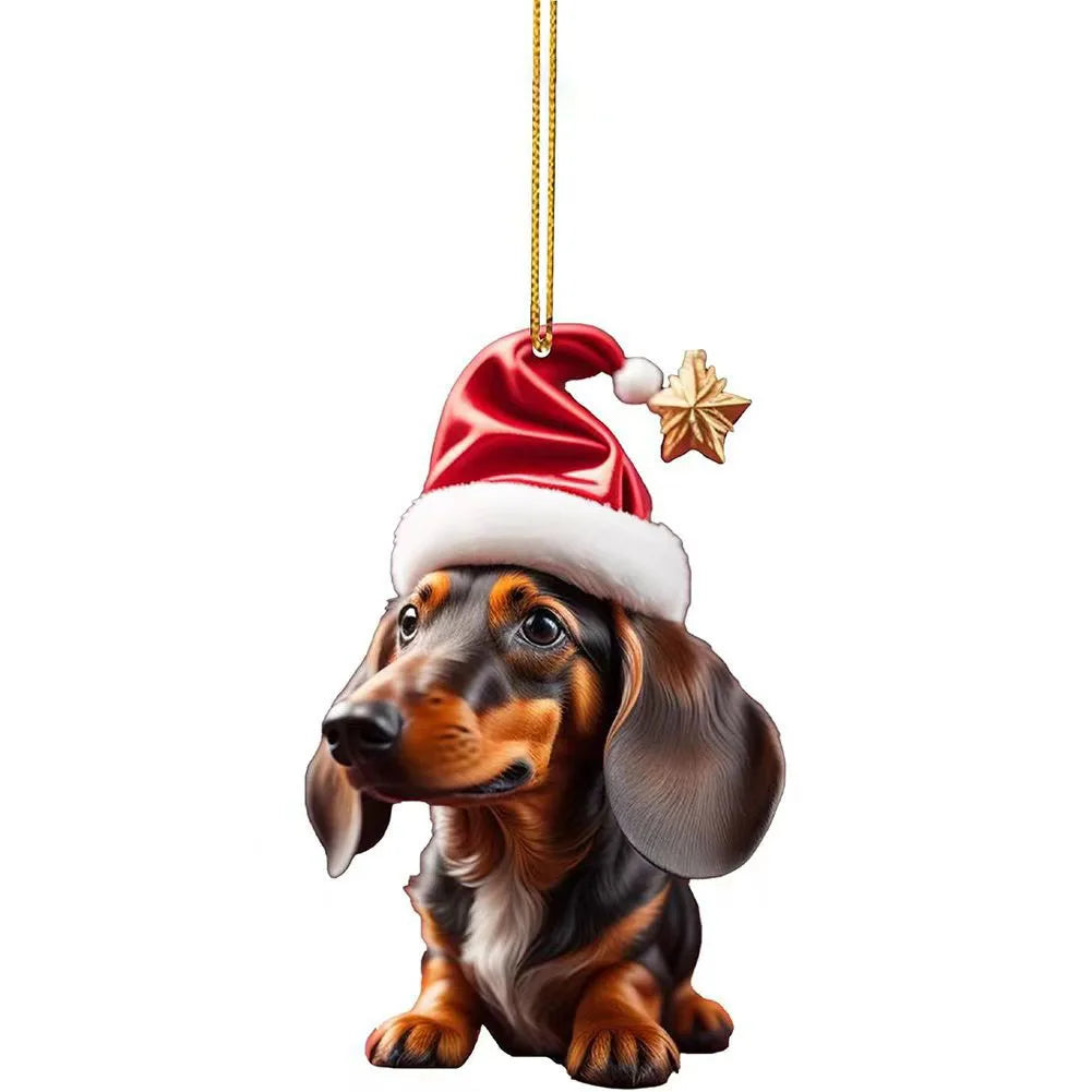 Christmas Dog Ornament