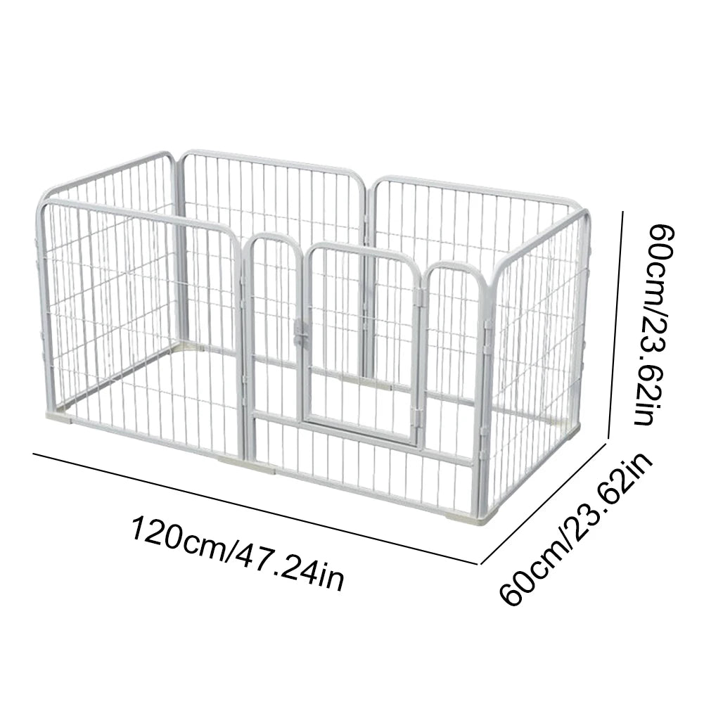 6 Panel Heavy Duty Portable Playpen, Kennel with Door