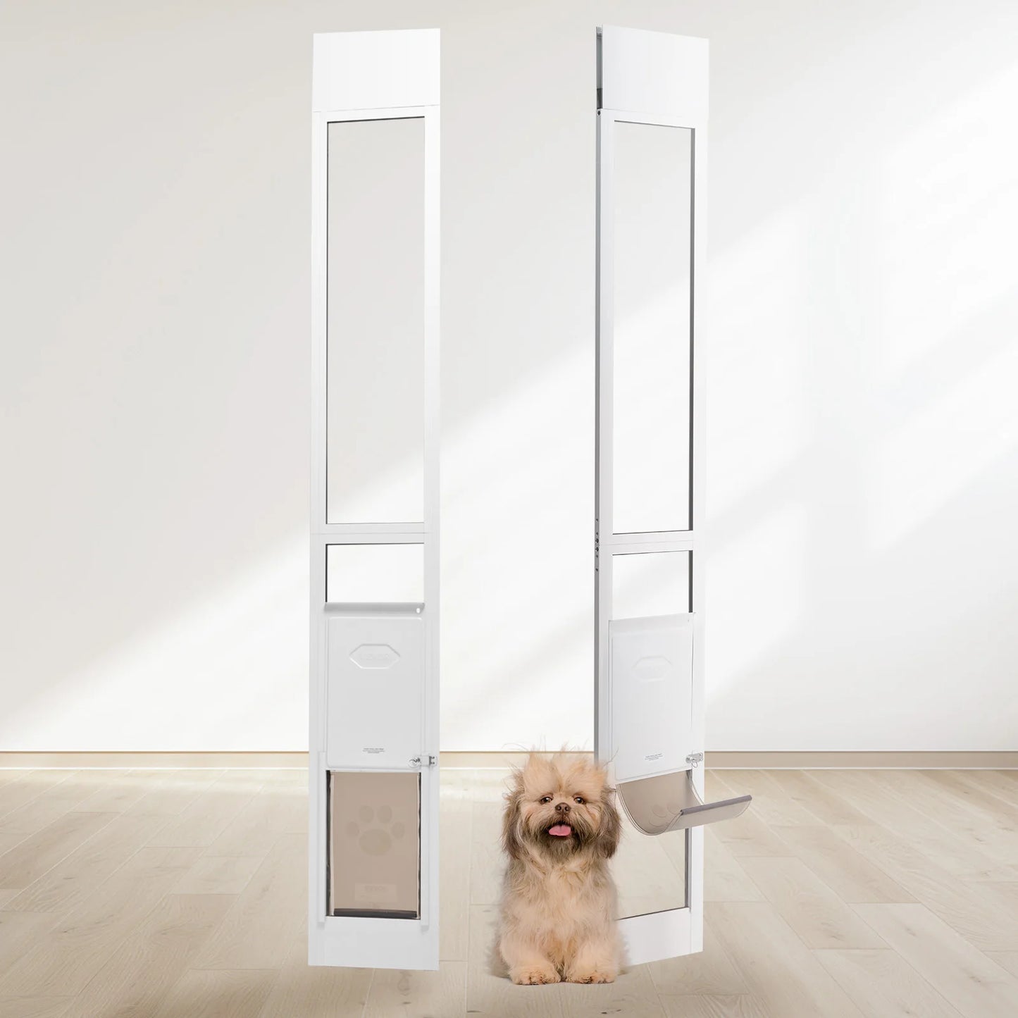 Sliding Glass Door Adjustable Height Doggy Door