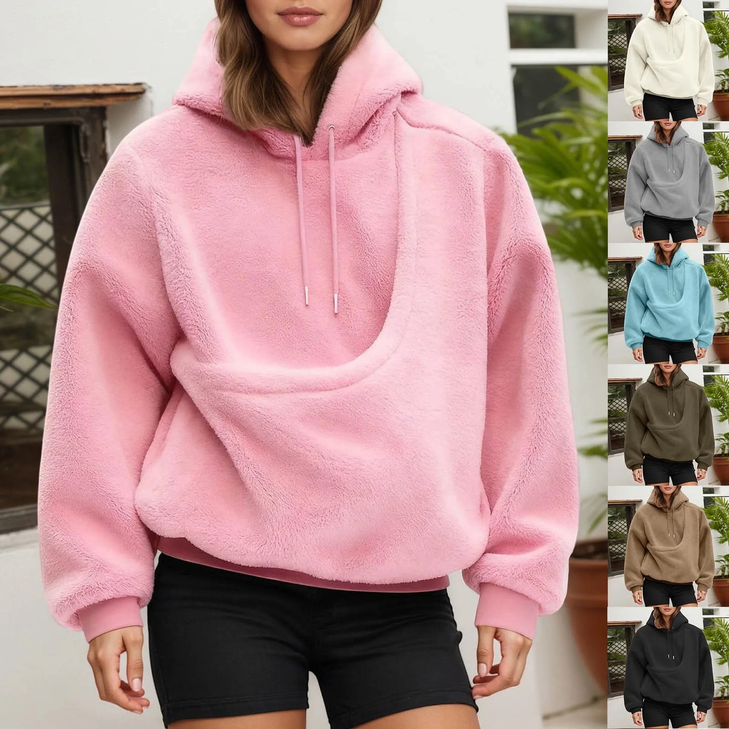 Dog Cat Pouch Hoodie For Women