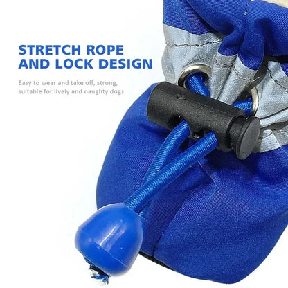 4pcs Antiskid Puppy Shoes