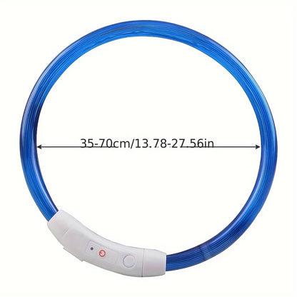 LED Dog Collar USB Rechargeable