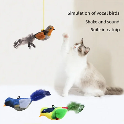 Sound Sensing Interactive Bird Cat Toy