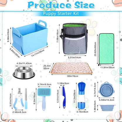 65 Pcs Puppy Supplies Starter Kit