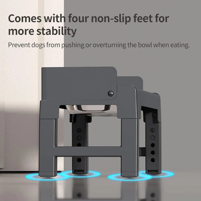 Adjustable Height Tiltable Dog Feeder