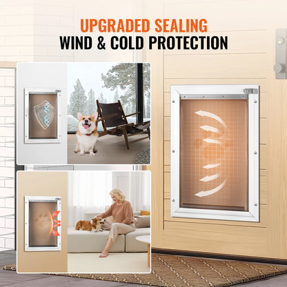 With Flap System Weatherproof Doggy Door