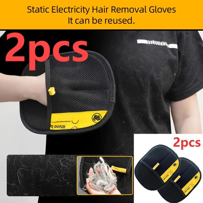 2-Piece Pet Hair Removal Gloves