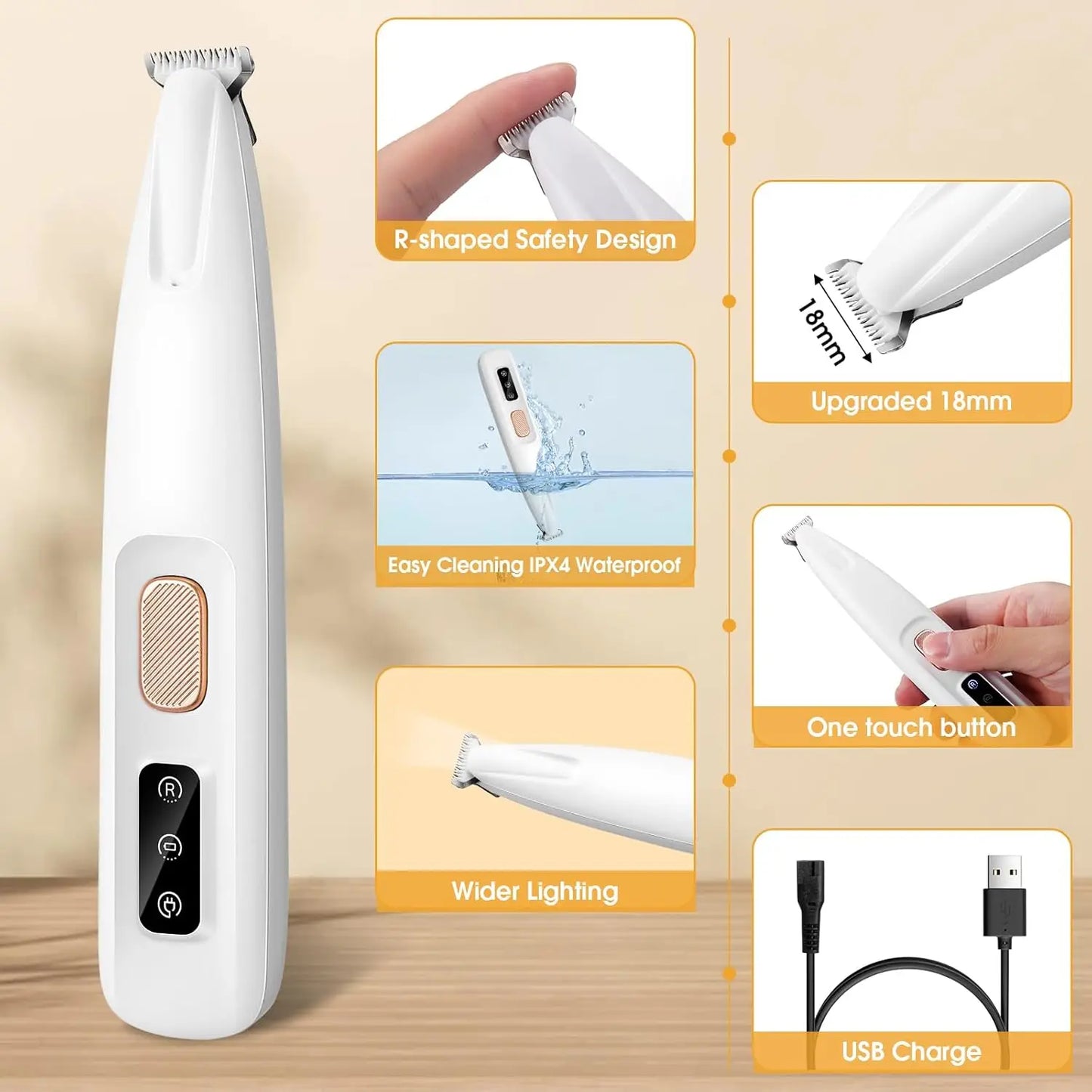 Upgraded Electric Dog Clippers with LED Display