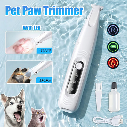 Upgrade Dog Paw Trimmer with LED Light