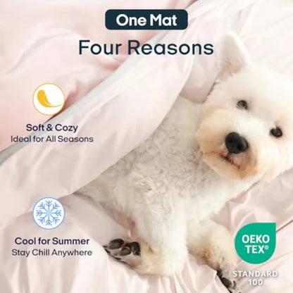 Premium Cooling Blanket for Dogs-Lightweight Fluffy