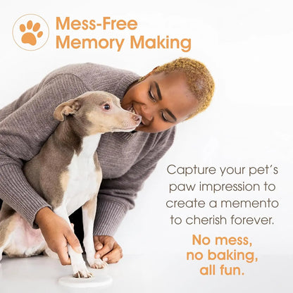 Pet Memorial Box & Paw Print Kit, Keepsake Urn