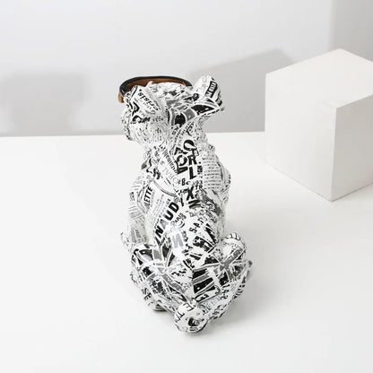 Creative Painting Art English Bulldog Statue