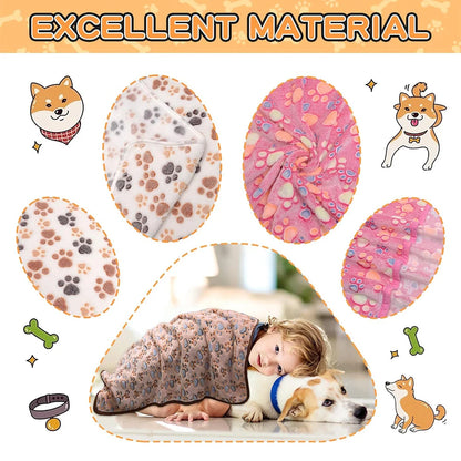 1Pc Super Soft Fluffy Fleece Pet Blanket