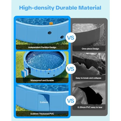 79'' Dog Pool with Sprinkler Foldable Dog Pools