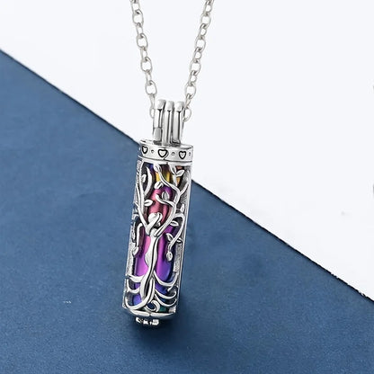 1pcs Memory Tree of Life Jar Pet Urn Ash Necklace