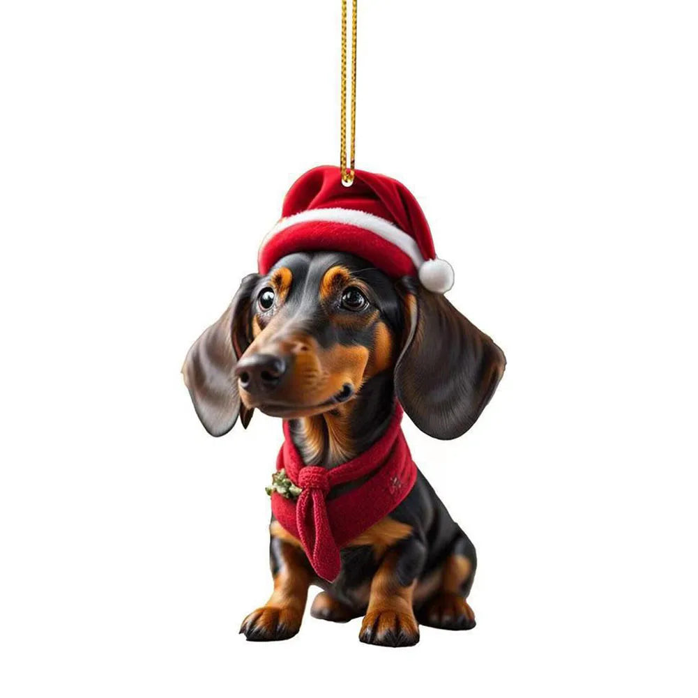 Christmas Dog Ornament
