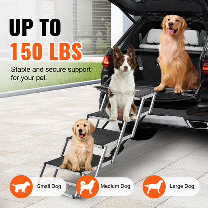 Dog Car Stair Steps, Portable Pet Steps