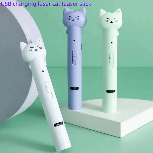 USB Charging Laser Cat Teasing Stick