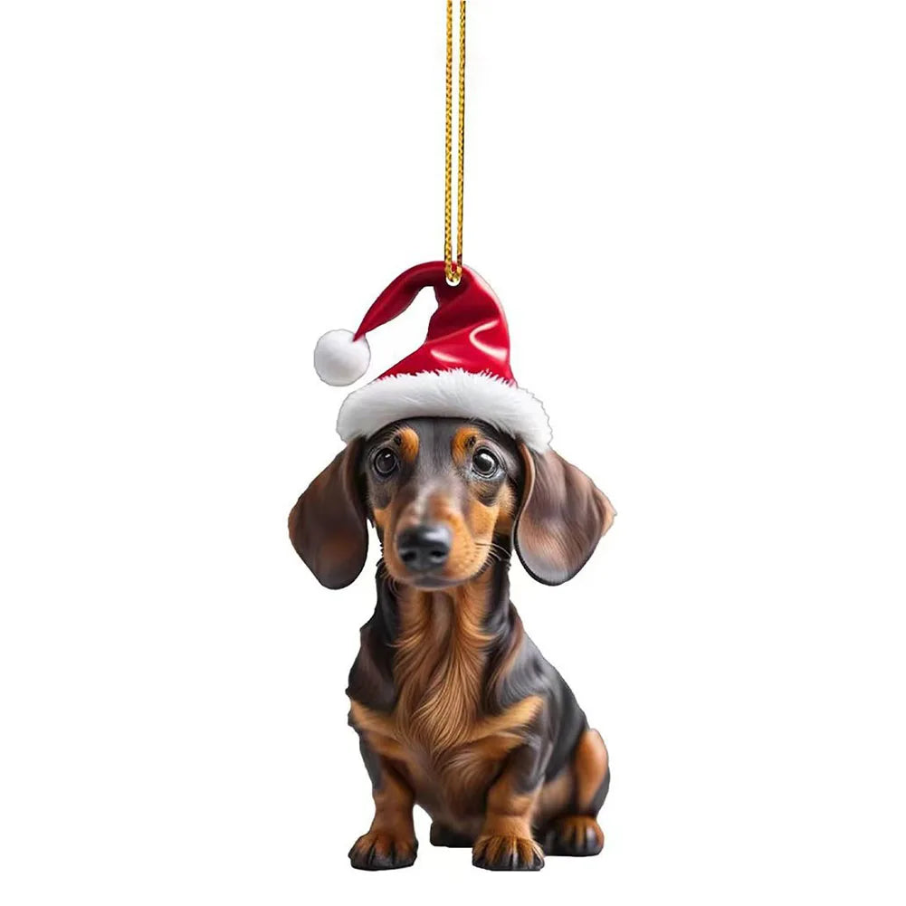 Christmas Dog Ornament