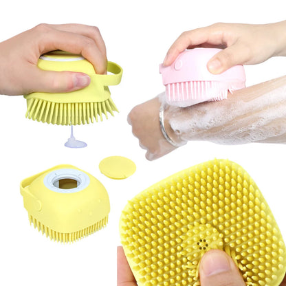 2-in-1 Pet Dog Cat Bath Brush