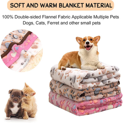1Pc Super Soft Fluffy Fleece Pet Blanket